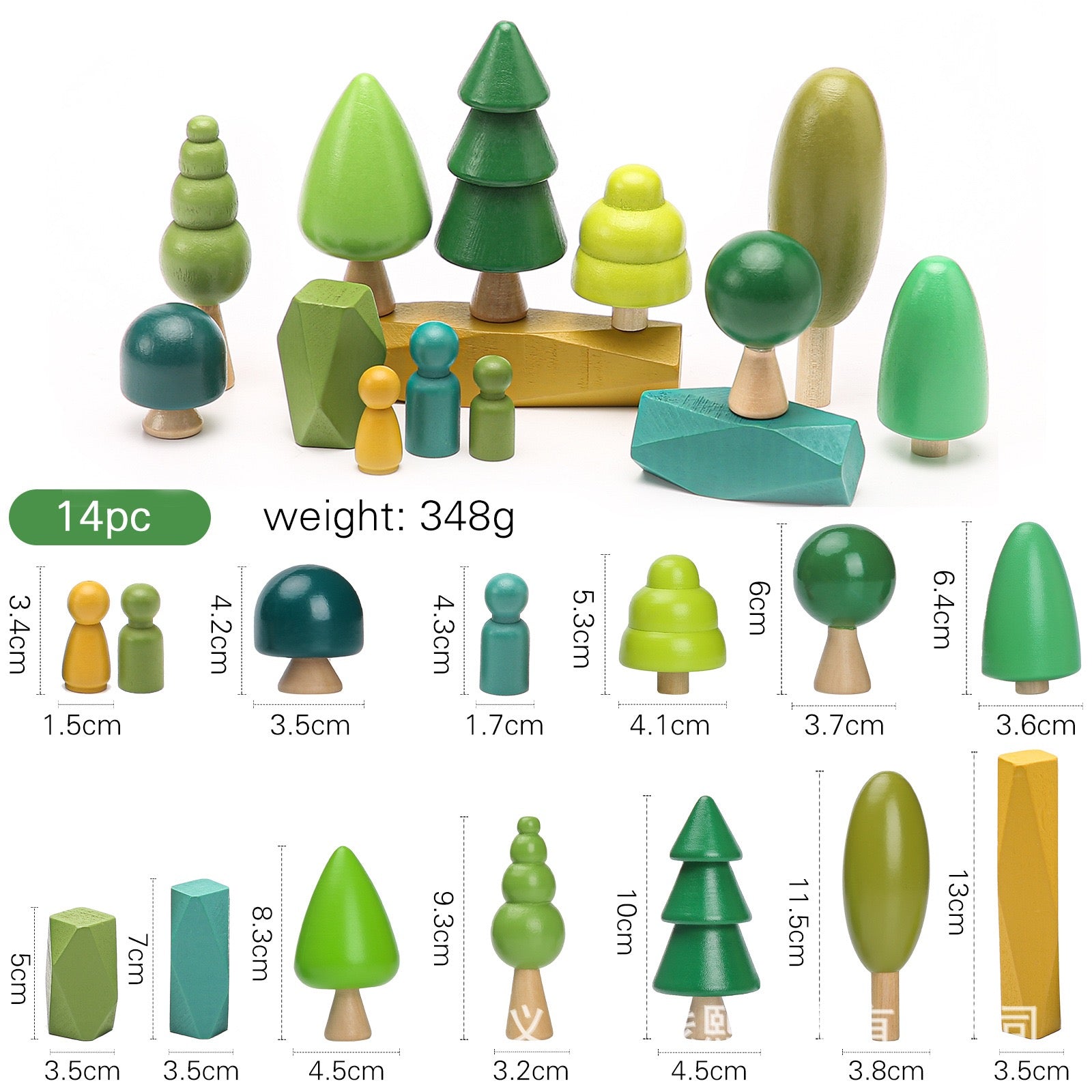 Wooden Forest Play set - Best open ended play toys