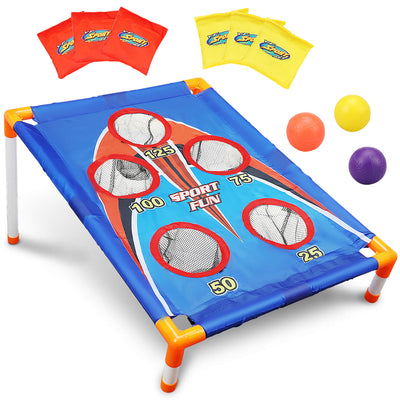 Jeu de Cornhole Fidtoy portable pour enfants, pour l'intérieur et l'extérieur