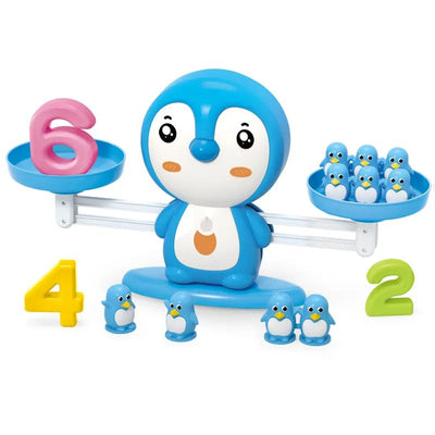Kit d'apprentissage des mathématiques avec balance pingouin - 100