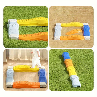 Tablero táctil de viga de equilibrio sensorial multicolor - 031