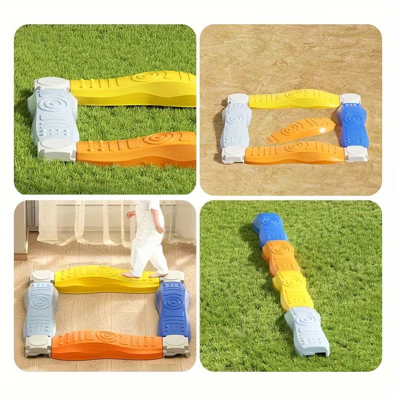 Tablero táctil de viga de equilibrio sensorial multicolor - 031