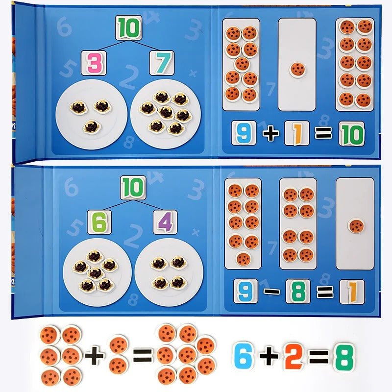 1 to 10 Math Arithmetic Magnetic Early Education Book - 221
