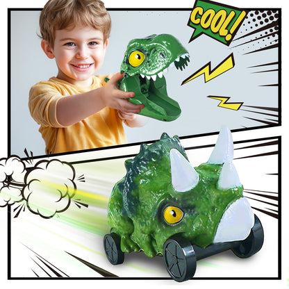 Kids Dinosaur Cars Launcher Toys Set