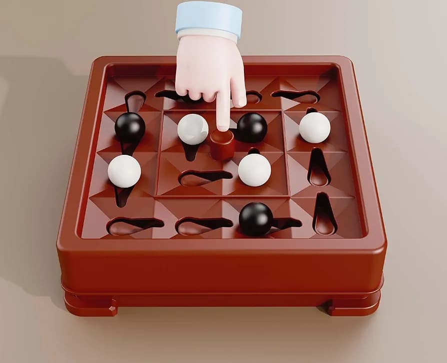 Logical Marble Chess Strategy Board Game - 08A