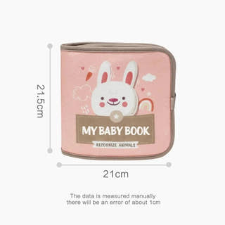 Libro Sensorial de Tela Montessori para Bebés – Juguete Interactivo Suave para el Desarrollo Temprano