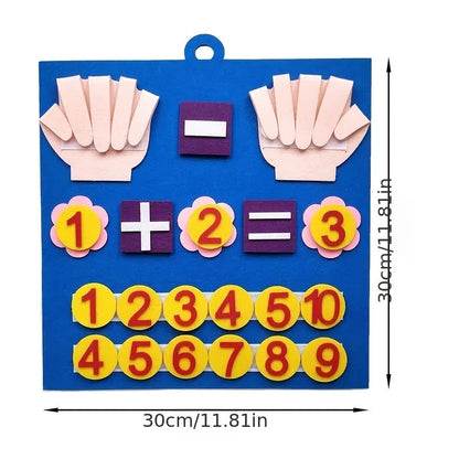 Kid Educational Felt Finger Numbers Math Toy