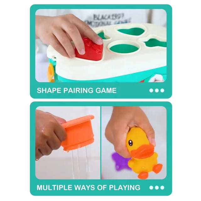 2in1 Silicon Shape Sort and Stacking Bath Toy - 933