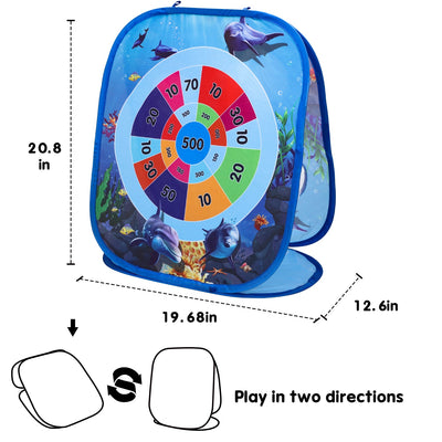 Fidtoy Ocean Bean Bag Toss Game 2 in 1 Outdoor Kids Game