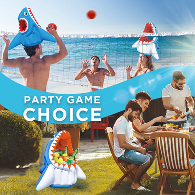 Fidtoy Shark Pool Game Inflatable 3-in-1 Summer Toy