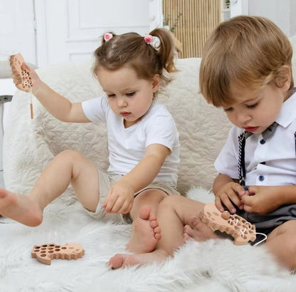 Toddlers Dinosaur Threading Toy