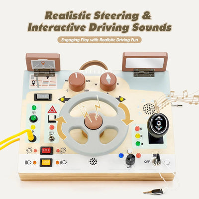 Steering Wheel with Lights & Sounds for Toddlers 1-3