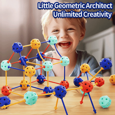 Connect Beads™ - Flexibele PVC kralen - 3D Geometrische bouwblokken