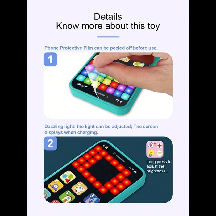 Rechargeable Baby Y-Phone with LED Lights - 03D