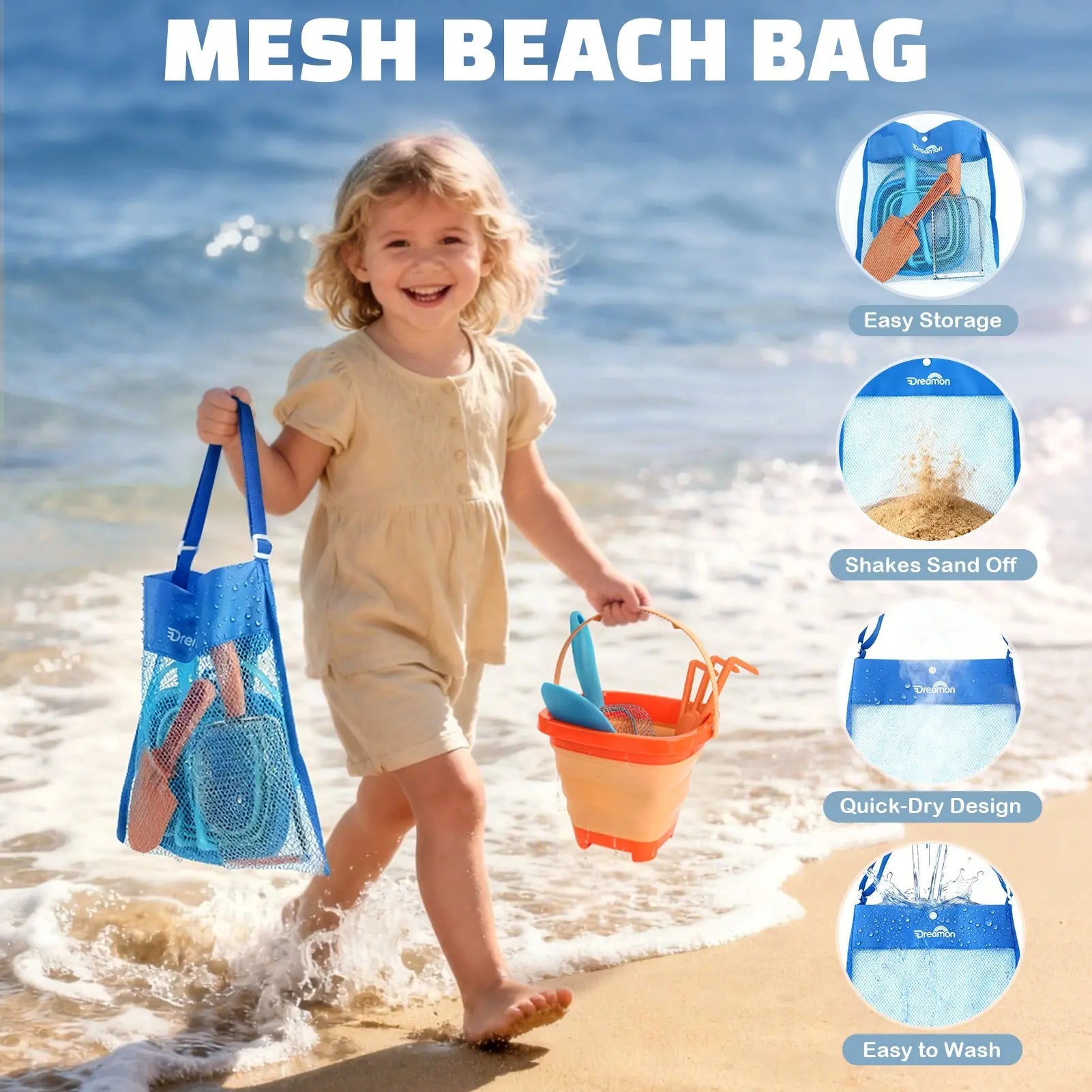 Juego de juguetes de playa - Kit de castillos de arena y búsqueda de conchas (2 unidades) para niños de 4 a 8 años
