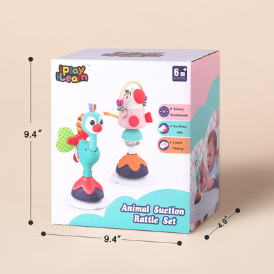 Fidtoy Suction Cup Rattle Toy for Babies 6 Months+