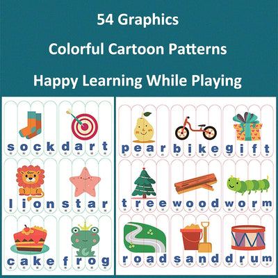 Wooden Spelling Learning Stick Puzzle - 567