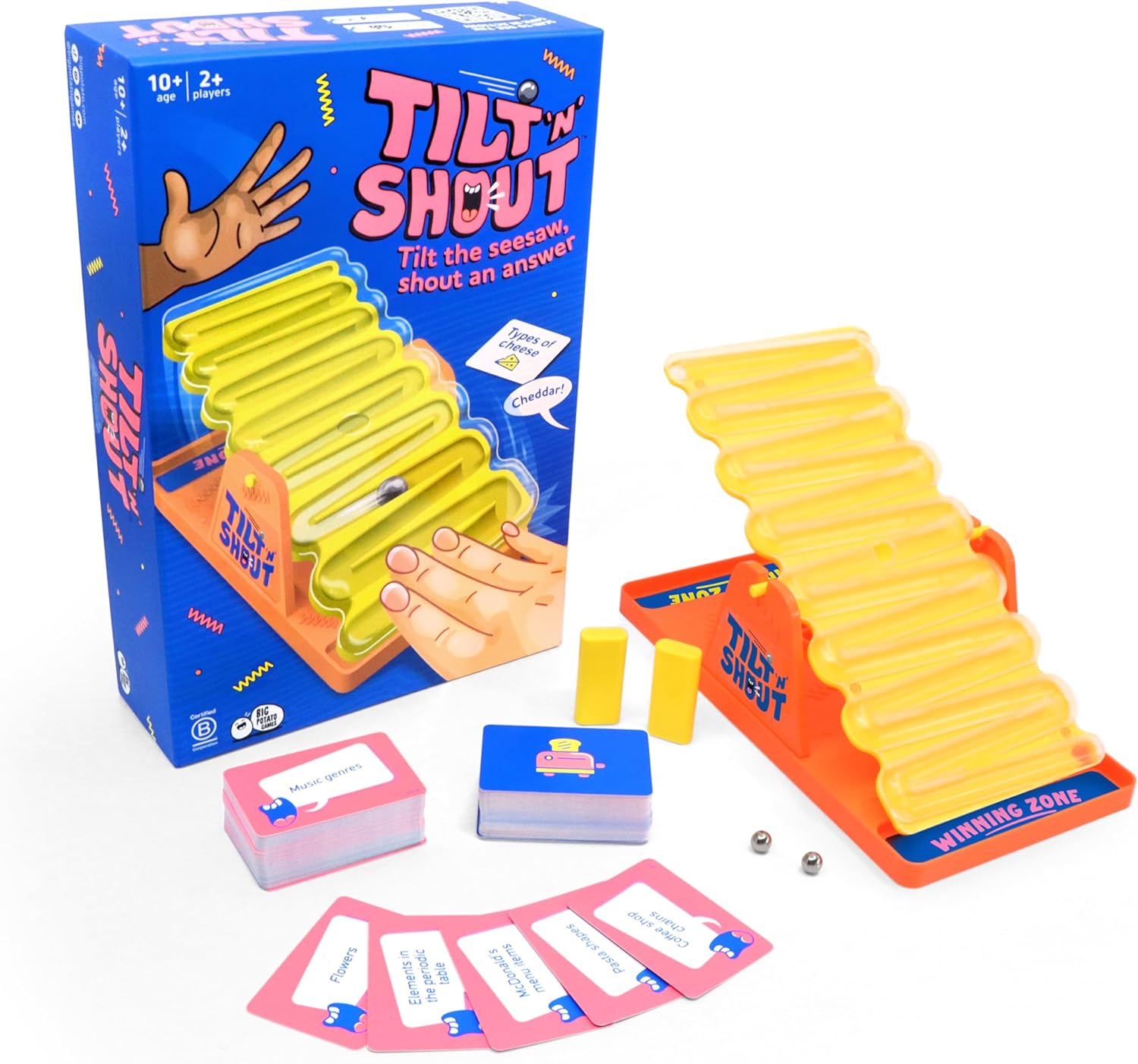 Tilt 'n' Shout: A Speedy Seasaw Family Board Game - 602