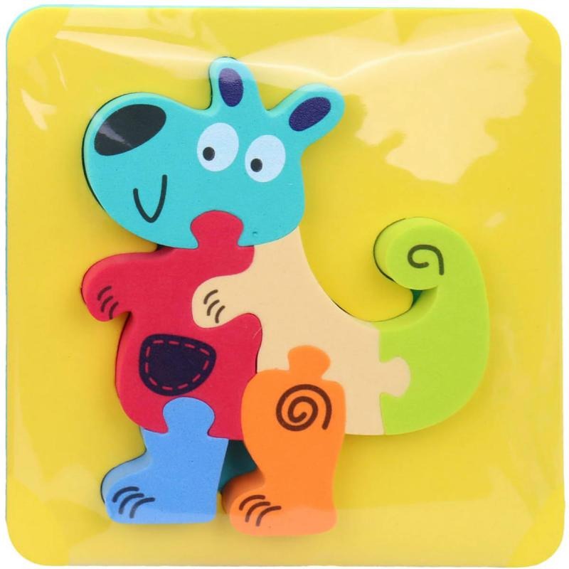 Fidtoy Soft Foam Animal Bath Puzzle Set for Toddlers – 4 Types EVA Water Play Shape Matching Learning Toy