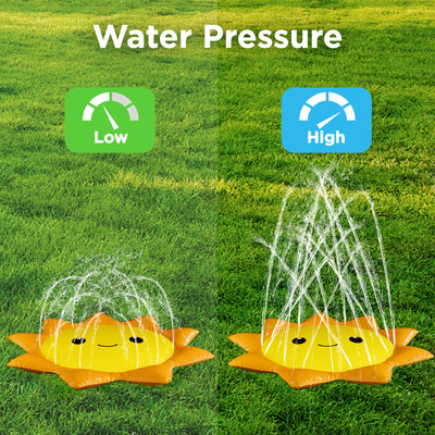 Fidtoy Sunshine Splash Pad para niños, juego de agua al aire libre