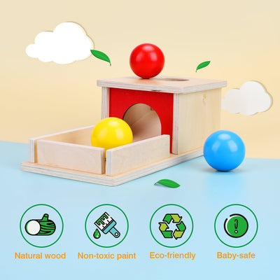 Fidto Object Permanence Box Toy for Babies 6+ Months