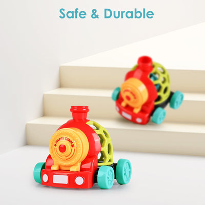 Juego de tren rodante con sonajero Fidtoy para bebés de 6 a 12 meses