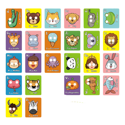 Animal Alphabet Flash Cards – Montessori Learning Letters & Educational Toy for Kids