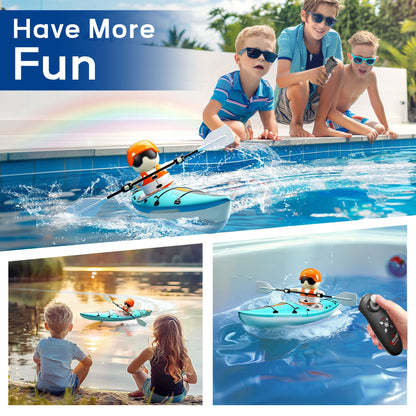 Kids Remote Control Boat Toy (Blue)