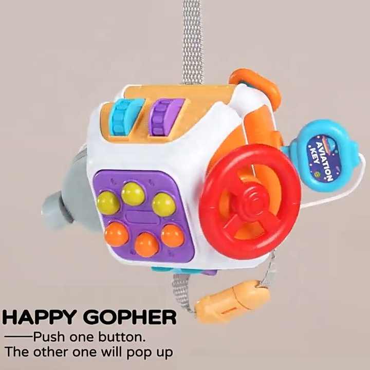 10in1 Montessori Sensory Busy Learning Cube - 180