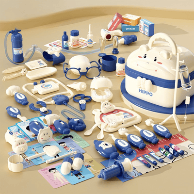 Hippo Doctors Set™ - Mini Docteurs en Action - Kit Docteur Jouet