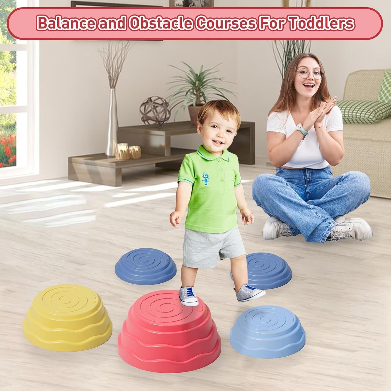Without Box Stepping Stones for Kids - 5 pieces