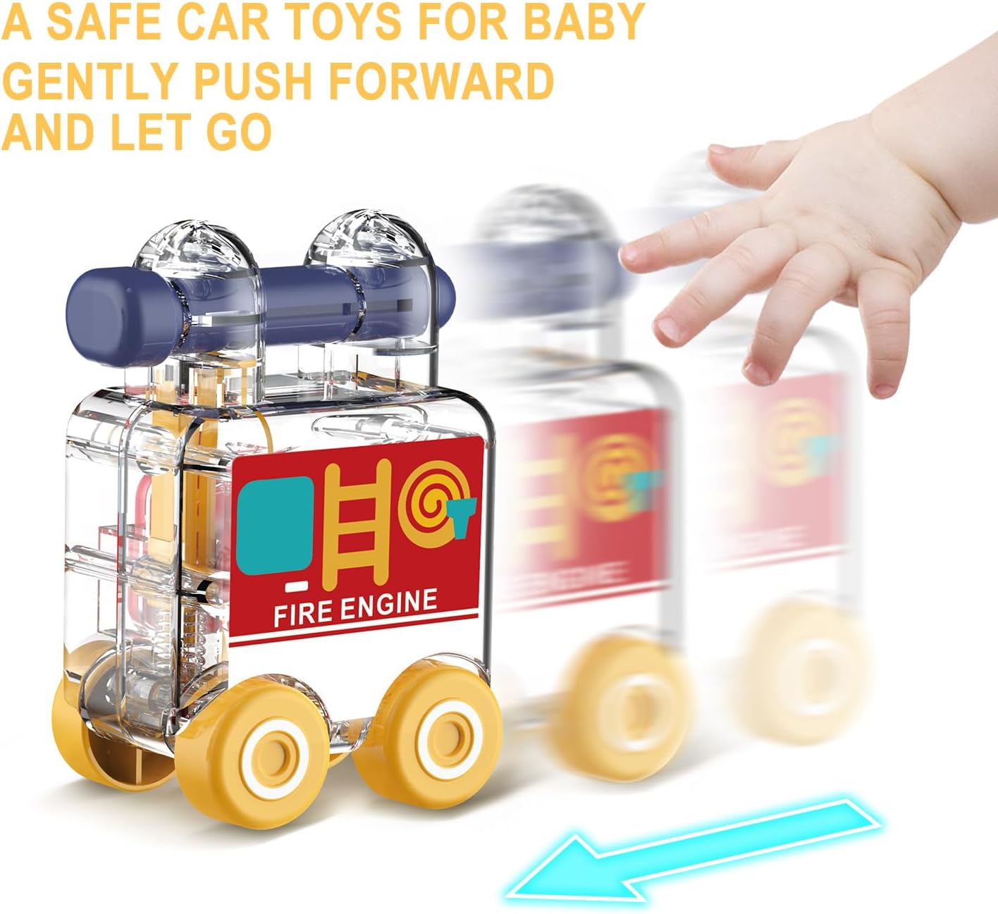 Transparent Transport and Shape Recognition Lock and Key 3 pieces - 03B