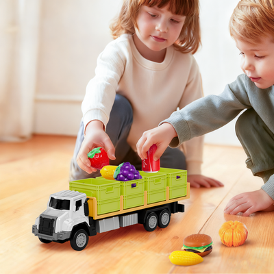 Fidtoy Kids Friction Food Transport Truck Toy