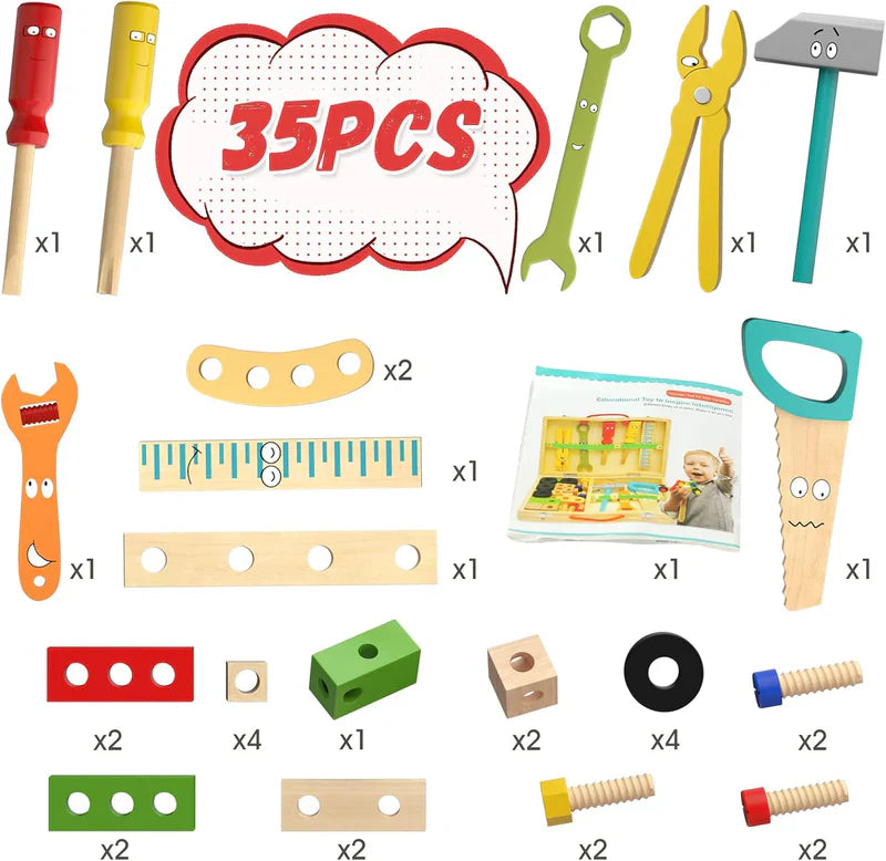 Wooden Toolbox Montessori Toy