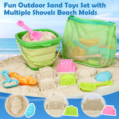 Ensemble de 30 jouets de plage pliables pour enfants de 3 à 10 ans