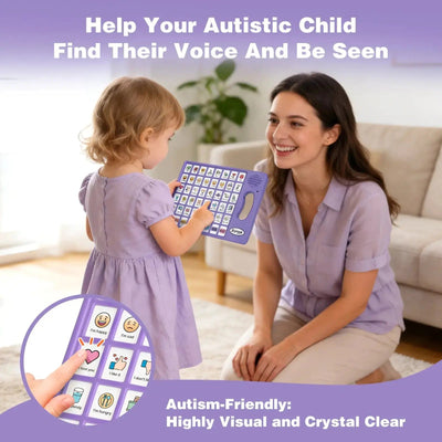 Fidtoy AAC Communication Device for Autism - Bilingual Speech Aid for Toddlers