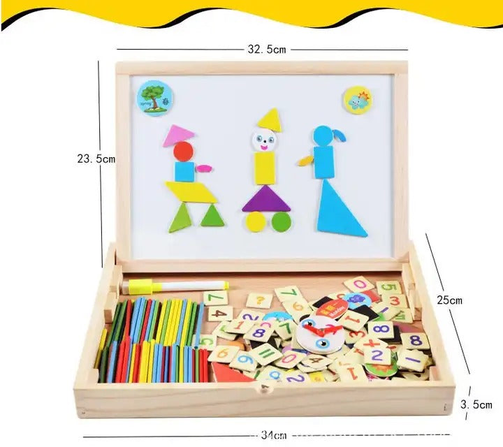 2in1 Magnetic Arithmetic Learning Puzzle Board - 000