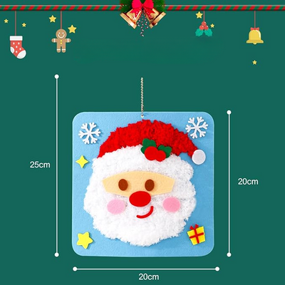 Kit de bricolage de Noël Montessori pour enfants — Ornements en feutre et ensemble d'activités des Fêtes à faire soi-même