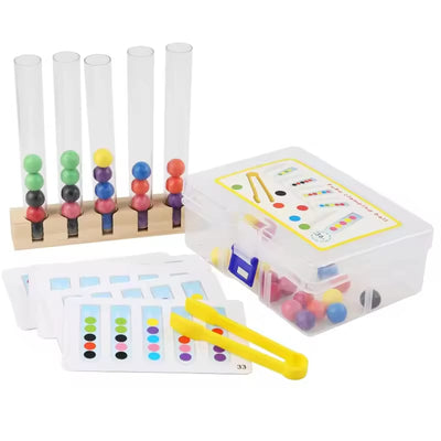 Colorful Clip Beads Test Tube with 48 Pattern Challenge