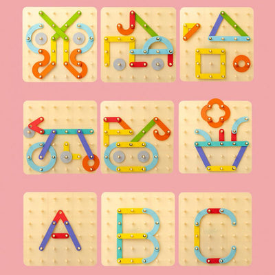 Puzzle à chevilles Montessori