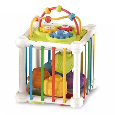 Cubo de aprendizaje de formas y actividades multifunción para bebés - 03C