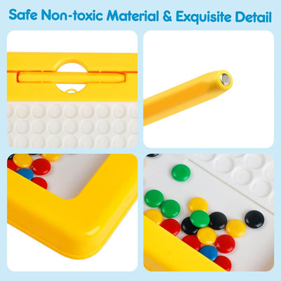 Magnetic Bead Drawing with Pattern and Pen - 491