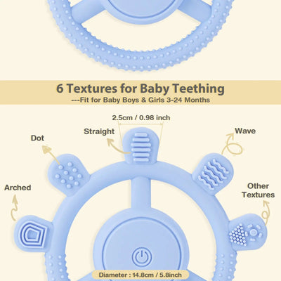 Juguete de mascar vibratorio sensorial para bebés para autismo y alivio de la dentición | Fidtoy