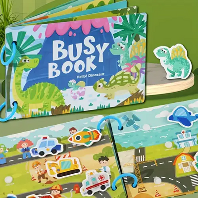 Fidtoy Montessori Busy Book for Toddlers Interactive Learning Alphabet