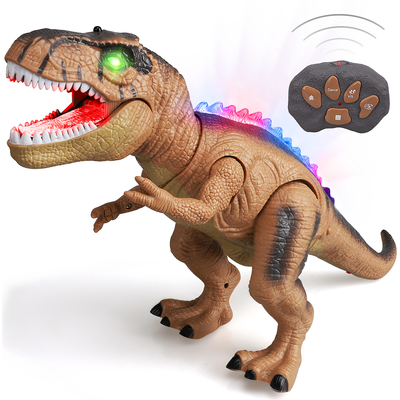 Fidtoy Dinosaurio LED de Juguete a Control Remoto para Niños con Rugido