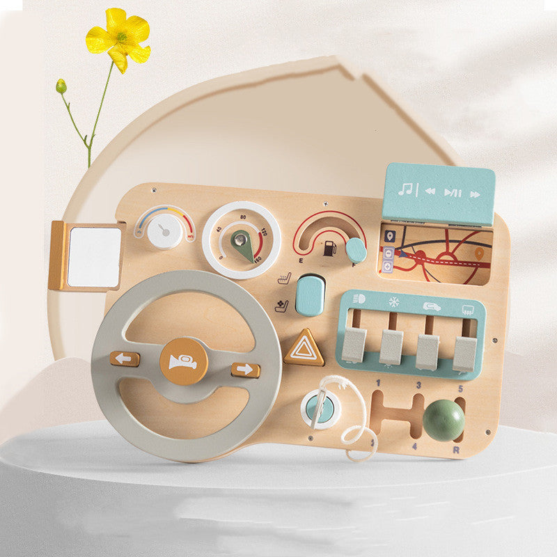 Montessori Steering Wheel Busy Board - Educational Toy