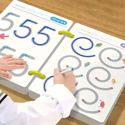 Fidtoy Reusable Magic Practice Notebook for Toddlers – Wipe Clean Writing & Drawing Learning Toy