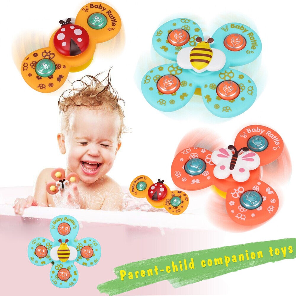 Suction Cup Activity Spinner Toy 3 pieces - 329
