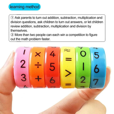Mini Rotating Magnetic Math Operation Wheel - 313