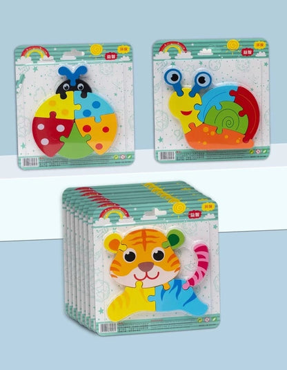 3D Cute Learning Animal Jigsaw Puzzle - Random Design