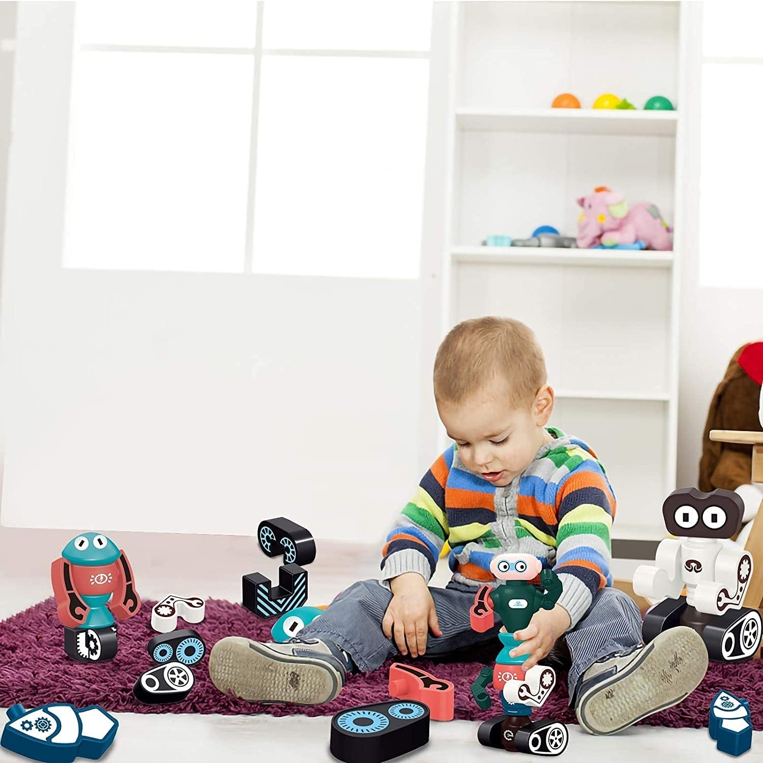 Planet Robots Magnetic Blocks Set - Mars 3